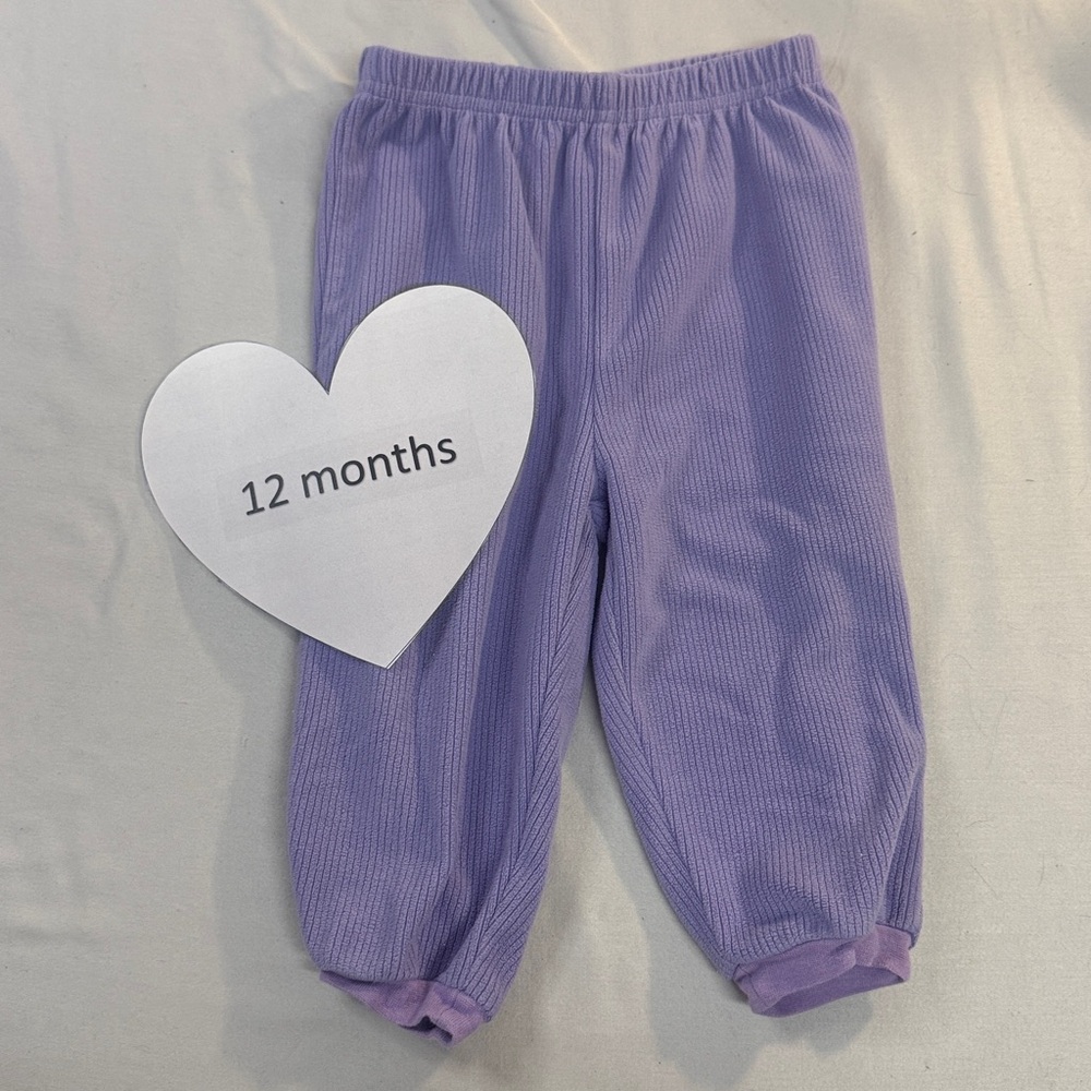 Disney - purple  joggers/sweatpants. Size 12 months